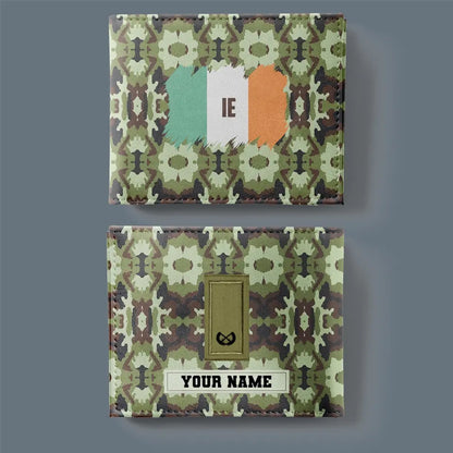 Personalized Ireland Soldier/ Veteran Camo With Name And Rank Wallet 3D Printed - 17061408