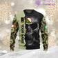 Personalized Ireland Soldier/ Veteran Camo With Name And Rank Hoodie 3D Printed  - 17062272