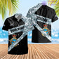 T-shirt personnalisé avec camouflage soldat/vétéran britannique avec nom et grade imprimé en 3D - 3001240001