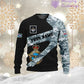 T-shirt personnalisé avec camouflage soldat/vétéran britannique avec nom et grade imprimé en 3D - 3001240001