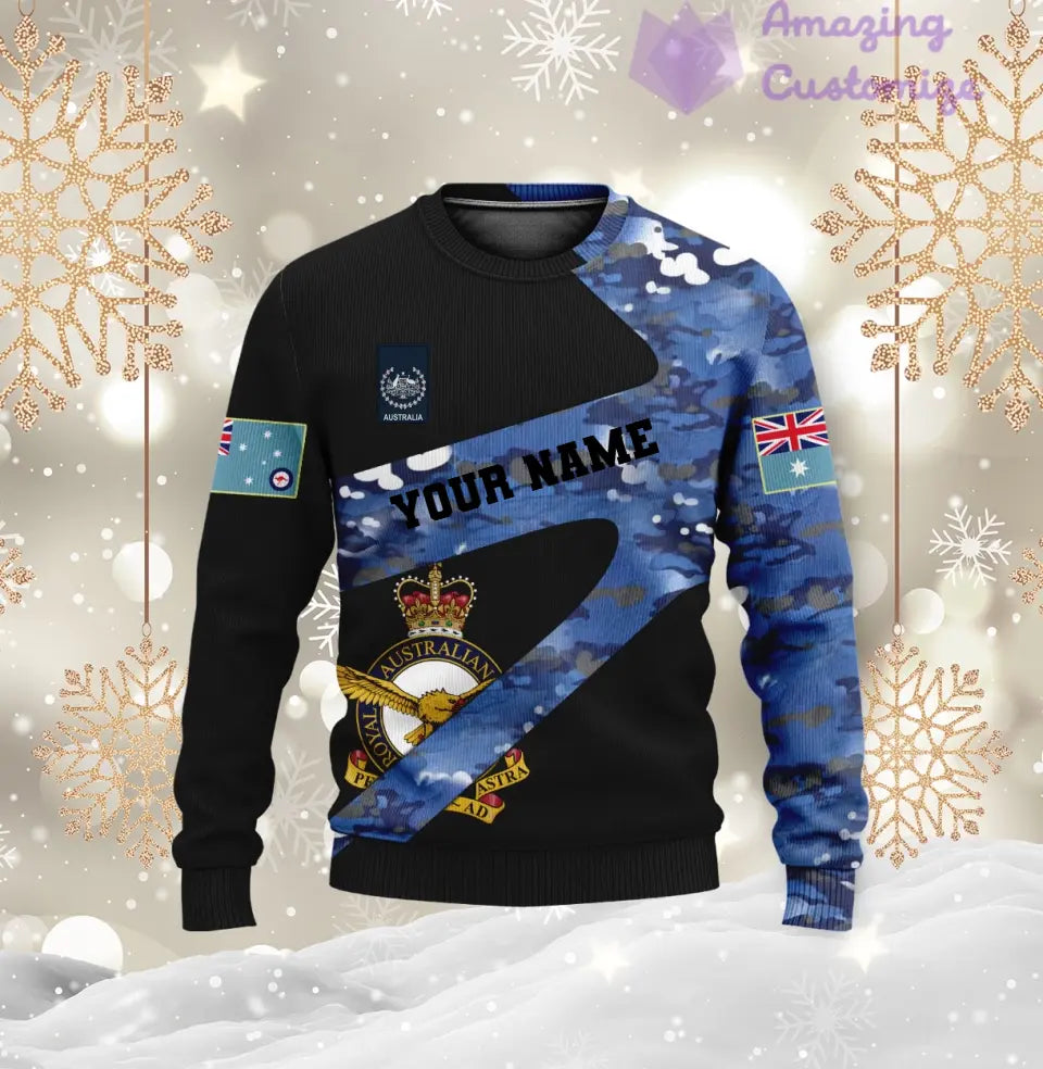 Personalized Australian Soldier/ Veteran Camo With Name And Rank Hawaii shirt 3D Printed  - 3001240001
