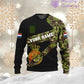 T-shirt personnalisé avec camouflage soldat/vétéran néerlandais avec nom et grade imprimé en 3D - 3001240001