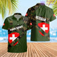 Personalized Swiss Soldier/ Veteran Camo With Name And Rank T-Shirt 3D Printed - 2601240001