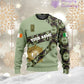 Personalized Ireland Soldier/ Veteran Camo With Name And Rank Hoodie 3D Printed  - 3001240001