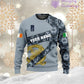 Personalized Ireland Soldier/ Veteran Camo With Name And Rank Hoodie 3D Printed  - 3001240001