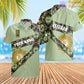Personalized Ireland Soldier/ Veteran Camo With Name And Rank Hoodie 3D Printed  - 3001240001