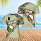 Personalized Ireland Soldier/ Veteran Camo With Name And Rank Hoodie 3D Printed  - 3001240001