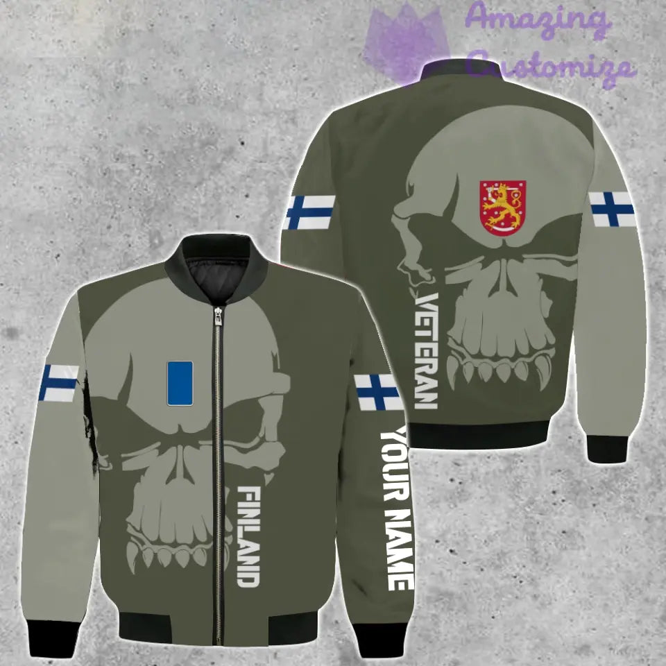 Personalized Finland Soldier/ Veteran Camo With Name And Rank Hoodie 3D Printed  - 17080416