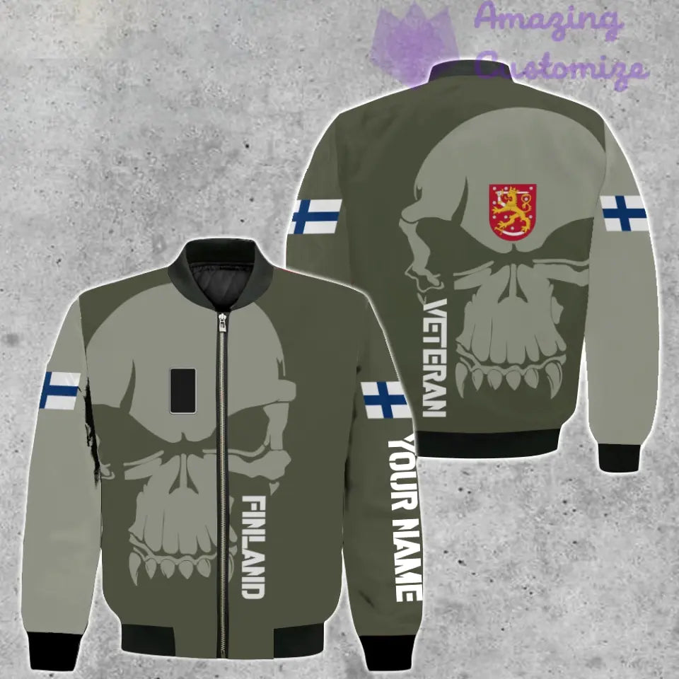 Personalized Finland Soldier/ Veteran Camo With Name And Rank Hoodie 3D Printed  - 1602240001