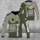 Personalized Netherlands Soldier/ Veteran Camo With Name And Rank Hoodie 3D Printed  - 1602240001