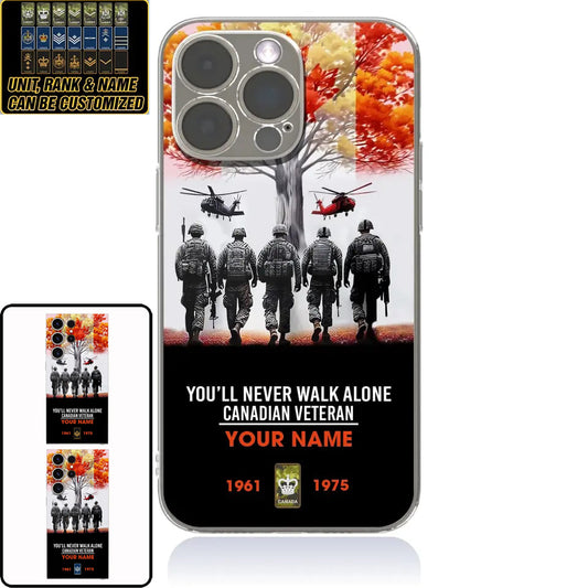 Personalized Canada Soldier/Veterans With Rank, Year And Name Phone Case Printed - 2302240001