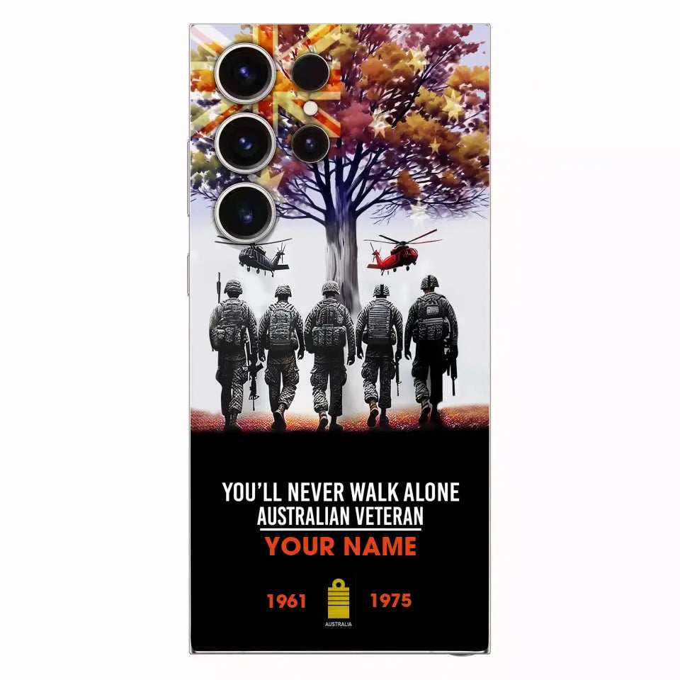 Personalized Australian Soldier/Veterans With Rank, Year And Name Phone Case Printed - 2302240001