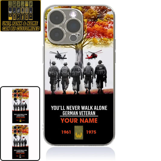 Personalized Germany Soldier/Veterans With Rank, Year And Name Phone Case Printed - 2302240001