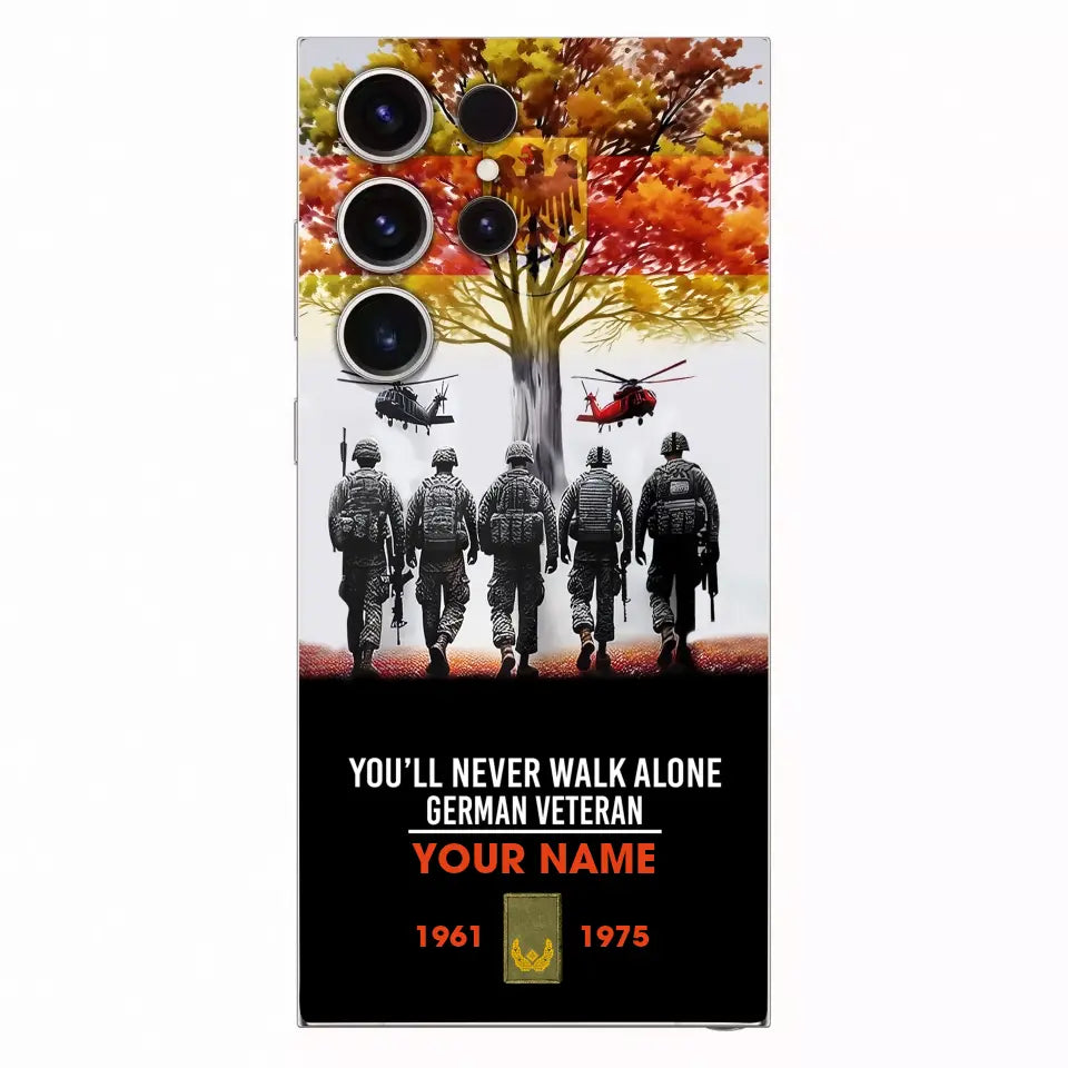 Personalized Germany Soldier/Veterans With Rank, Year And Name Phone Case Printed - 2302240001