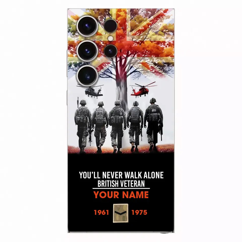 Personalized UK Soldier/Veterans With Rank, Year And Name Phone Case Printed - 17086464