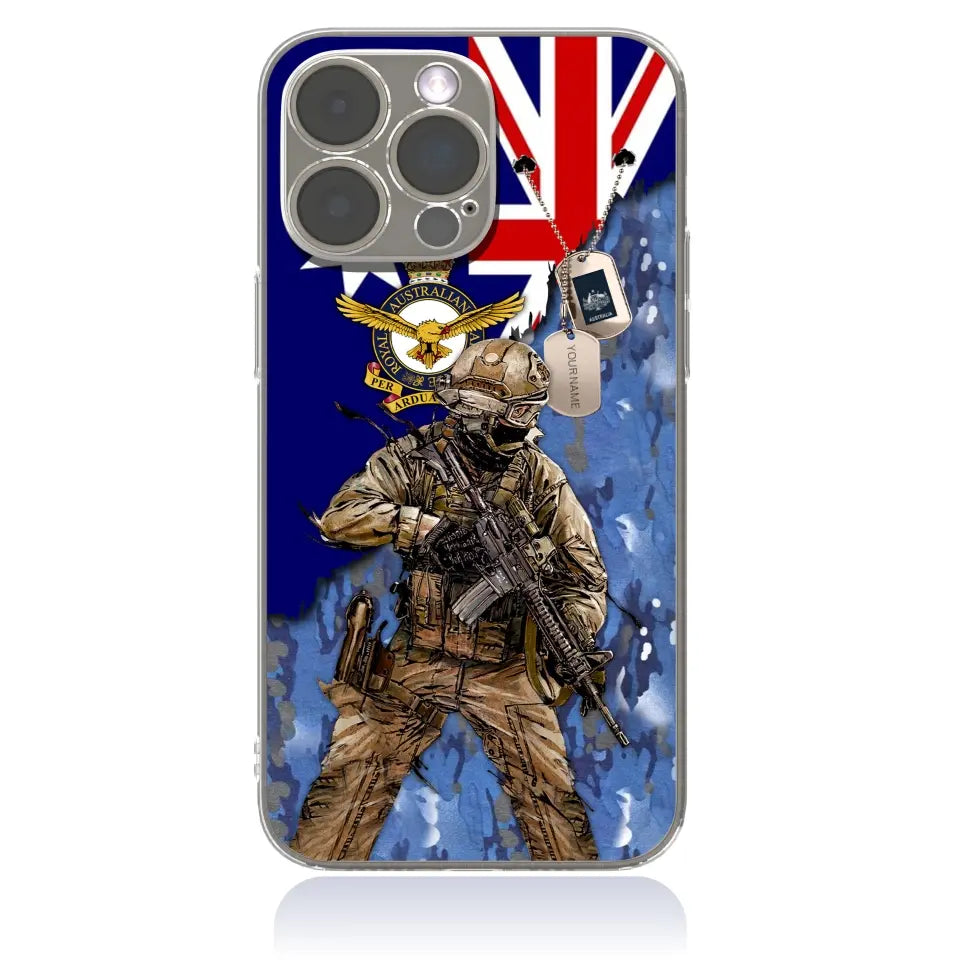 Personalized Australian Soldier/Veterans With Rank And Name Phone Case Printed - 2602240001