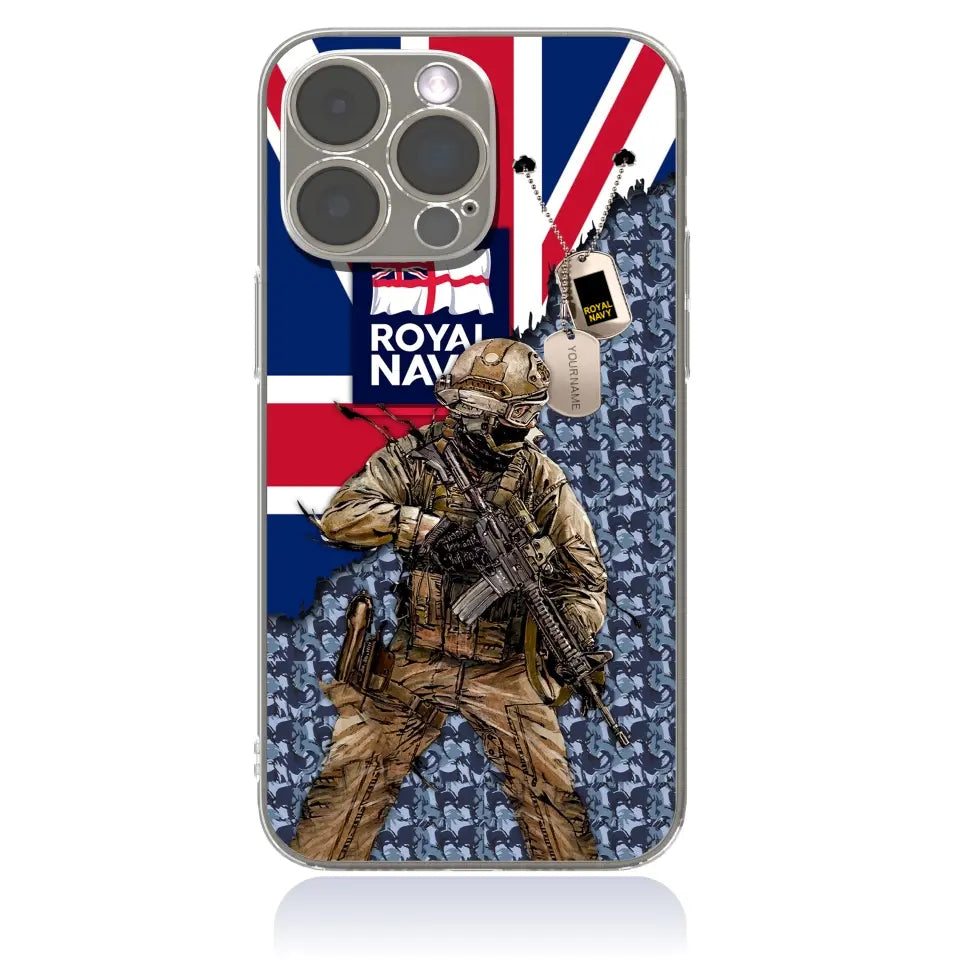 Personalized UK Soldier/Veterans With Rank And Name Phone Case Printed - 17089056
