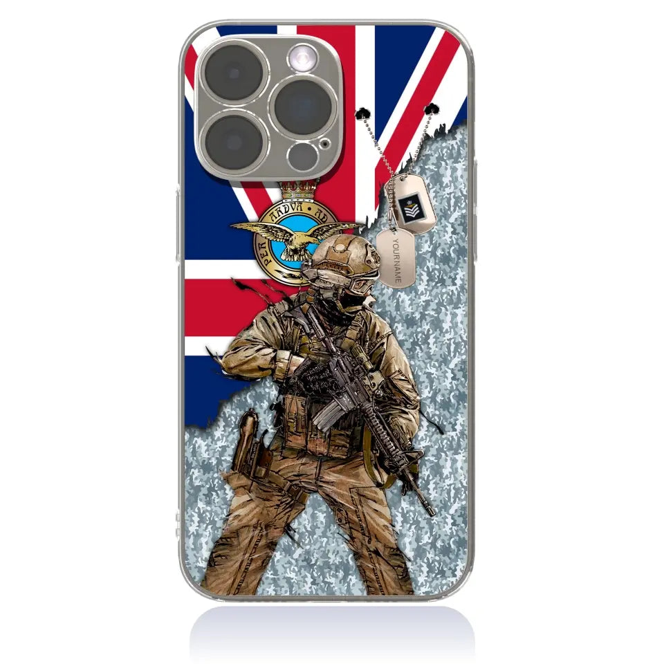 Personalized UK Soldier/Veterans With Rank And Name Phone Case Printed - 17089056