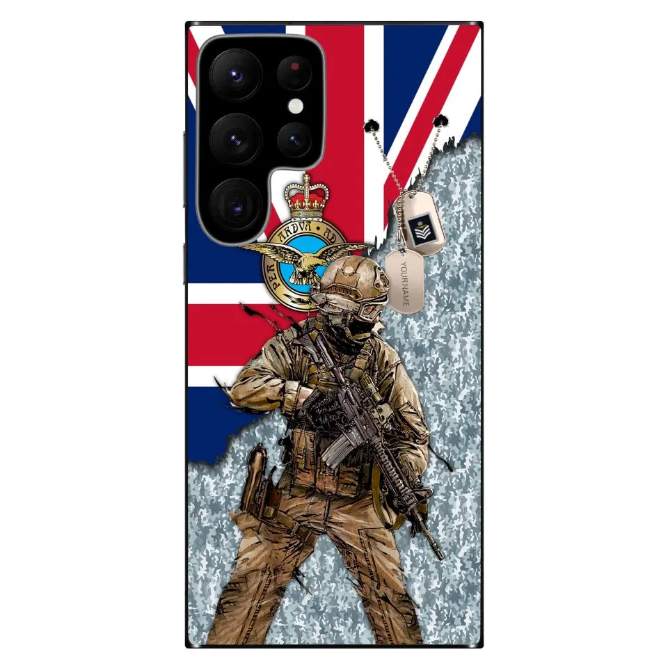 Personalized UK Soldier/Veterans With Rank And Name Phone Case Printed - 17089056