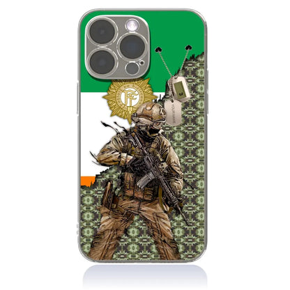 Personalized Ireland Soldier/Veterans With Rank And Name Phone Case Printed - 17089056