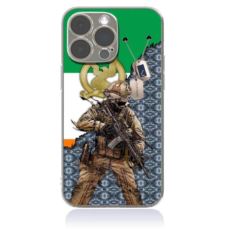 Personalized Ireland Soldier/Veterans With Rank And Name Phone Case Printed - 17089056