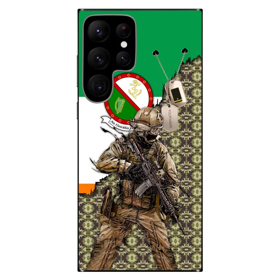 Personalized Ireland Soldier/Veterans With Rank And Name Phone Case Printed - 17089056