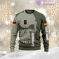 Personalized Germany Soldier/ Veteran Camo With Name And Rank Ugly Sweater 3D Printed  - 1602240001