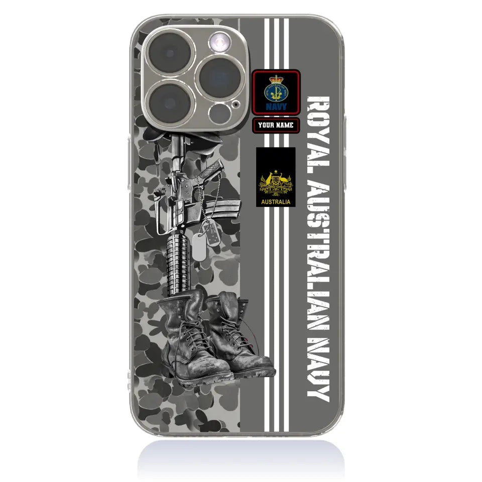 Personalized Australian Soldier/Veterans With Rank, Name Phone Case Printed - 17095104