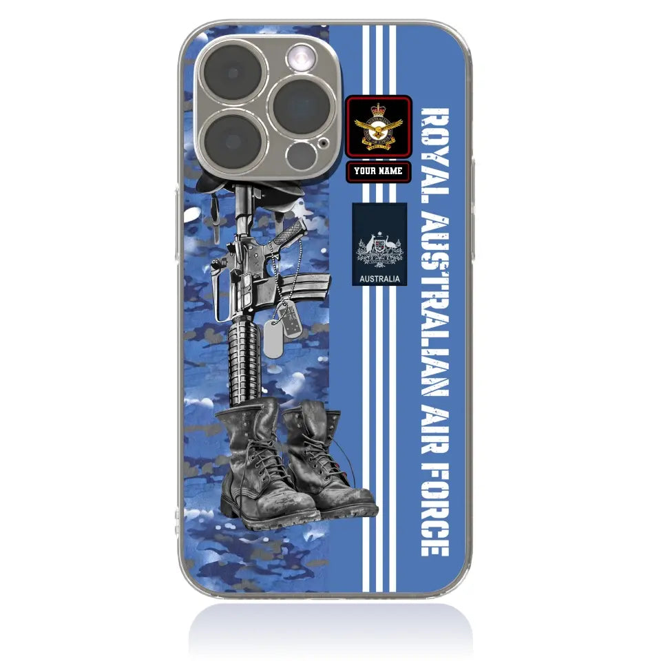 Personalized Australian Soldier/Veterans With Rank, Name Phone Case Printed - 17095104