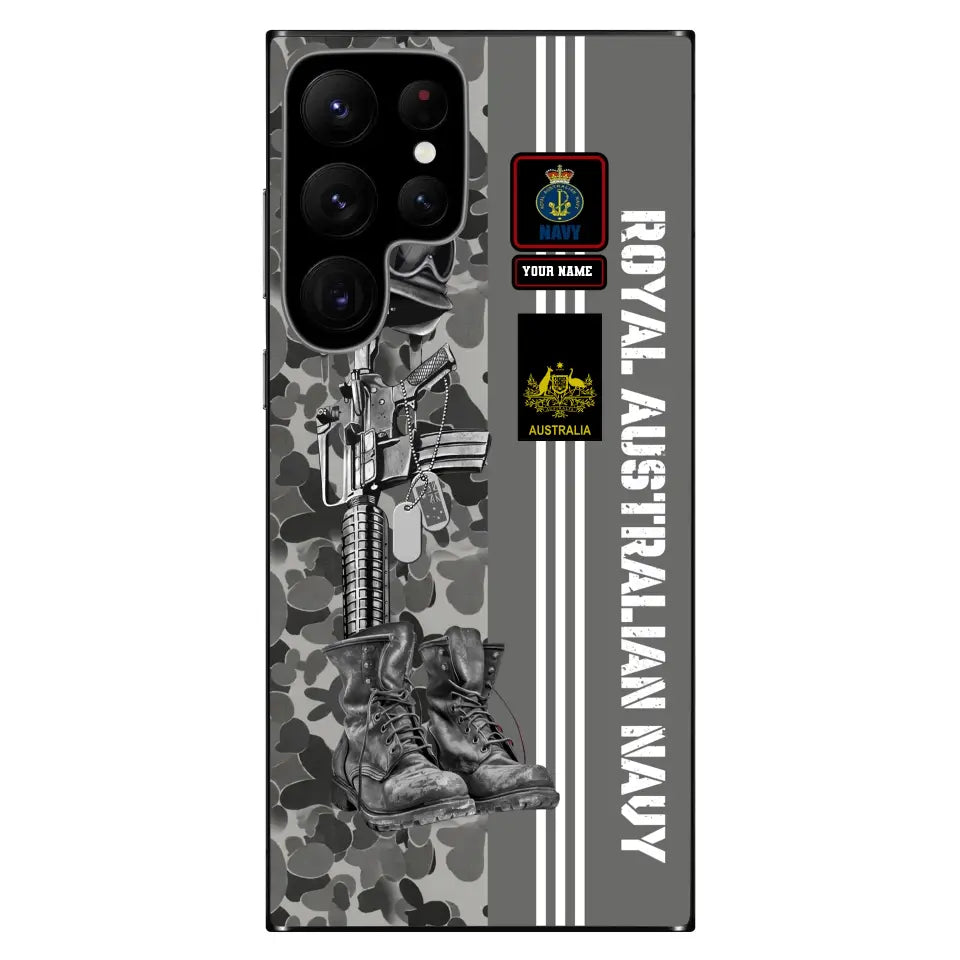 Personalized Australian Soldier/Veterans With Rank, Name Phone Case Printed - 17095104