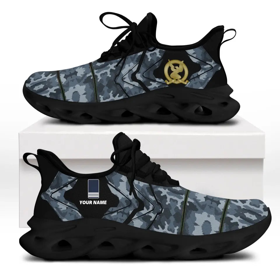 Personalized Ireland Soldier/Veterans With Rank And Name Men Sneakers Printed - 17095968