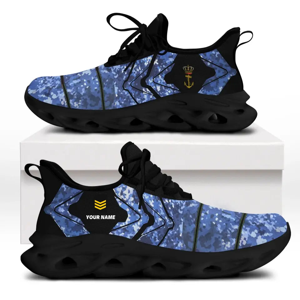Personalized Netherlands Soldier/Veterans With Rank And Name Men Sneakers Printed - 17095968