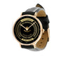 Personalisierte australische Soldat/Veteran mit Namen und Rang schwarze Edelstahluhr - 0603240002 - Goldversion