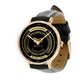 Personalisierte australische Soldat/Veteran mit Namen und Rang schwarze Edelstahluhr - 0603240002 - Goldversion
