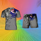 Personalized Australian Soldier/ Veteran Camo With Name And Rank Combo T-Shirt + Short 3D Printed