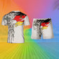 Personalized Germany Soldier/ Veteran Camo With Name And Rank Combo T-Shirt + Short 3D Printed