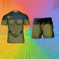 Personalized Finland Soldier/ Veteran Camo With Name And Rank Combo T-Shirt + Short 3D Printed  - 15Mar2401