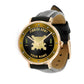 Personalized Finland Soldier/ Veteran With Name, Rank And Year Black Stitched Leather Watch - 1803240001 - Gold Version