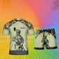 Personalized Ireland Soldier/ Veteran Camo With Name And Rank Combo T-Shirt + Short 3D Printed  - 17108064