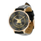 Personalized Finland Soldier/ Veteran With Name Black Stitched Leather Watch - 2203240001 - Gold Version