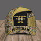 Casquette de baseball camouflage personnalisée avec grade, année et nom de soldat/ancien combattant belge - 16793568