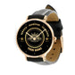 Personalized Australian Soldier/ Veteran With Name, Rank Black Stitched Leather Watch - 17114112 - Gold Version
