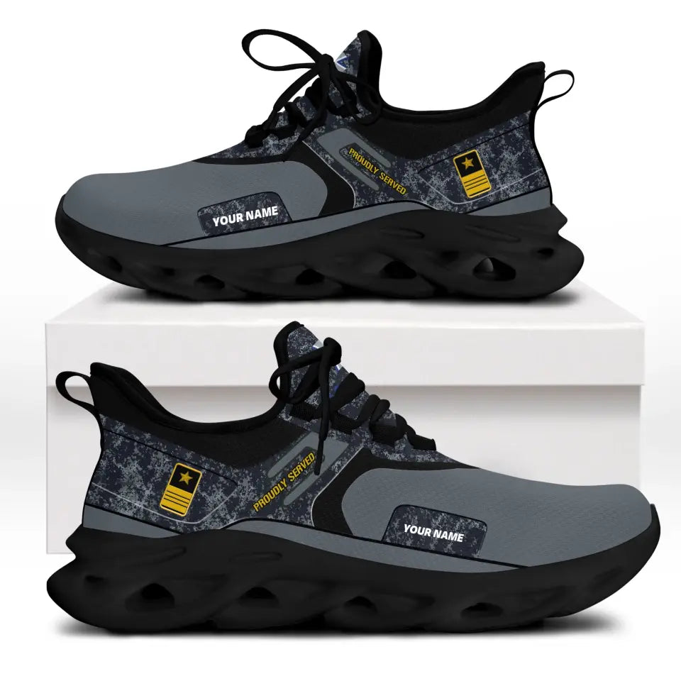 Personalized Germany Soldier/Veterans With Rank And Name Men Sneakers Printed - 2603240001