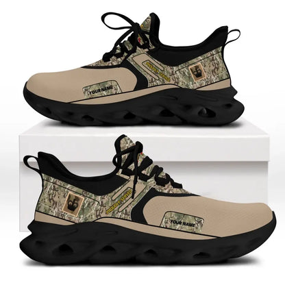 Personalized UK Soldier/Veterans With Rank And Name Men Sneakers Printed - 17114112
