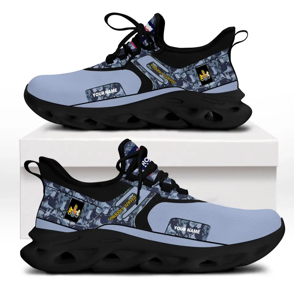 Personalized UK Soldier/Veterans With Rank And Name Men Sneakers Printed - 17114112