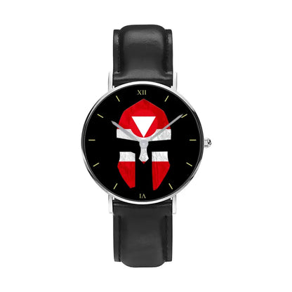 Austrian Soldier/ Veteran  Black Stitched Leather Watch - 17116704