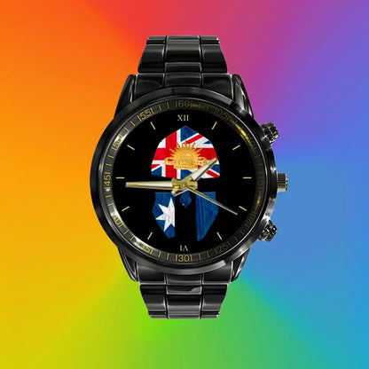 Australian Soldier/ Veteran Black Stainless Steel Watch - 17116704