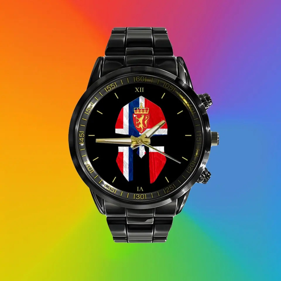 Norway Soldier/ Veteran Black Stainless Steel Watch - 17116704