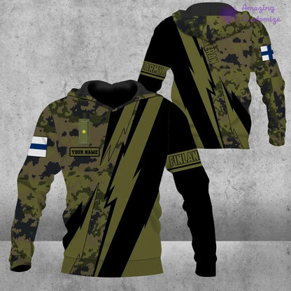 Personalized Finland Soldier/Veteran with Name and Rank Hoodie All Over Printed - 03042401QA