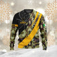 Personalized Ireland Solider/ Veteran Camo With Name And Rank Hoodie 3D Printed - 0111230002